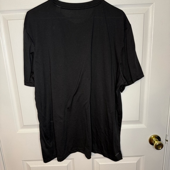 Adidas Men's Climalite Black Tee with Logo Size XXL GUC - Picture 3 of 5